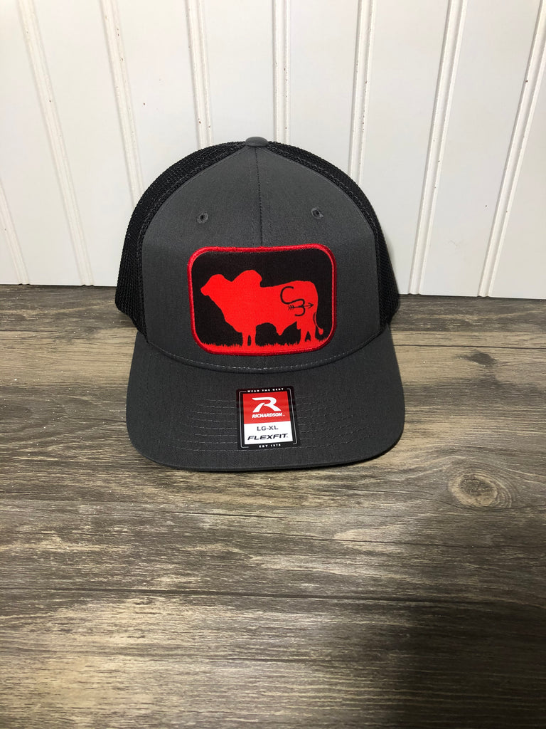 C3 Red Black Brahma Bull Patch Coolman Cattle Co